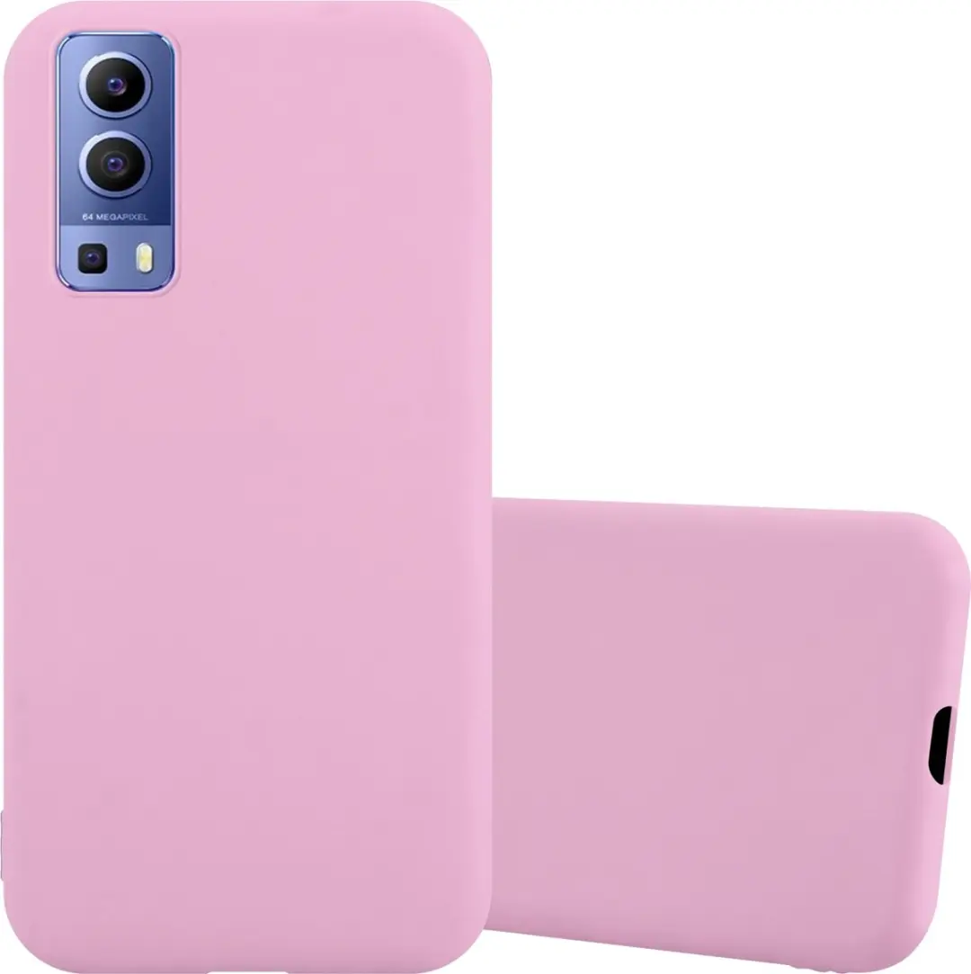 Cadorabo Hoesje geschikt voor Vivo Y52 5G / Y72 5G in CANDY ROZE