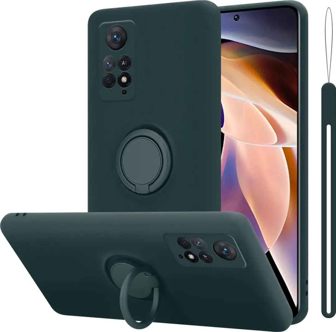 Cadorabo Hoesje geschikt voor Xiaomi RedMi NOTE 11 PRO 4G / 5G in LIQUID GROEN