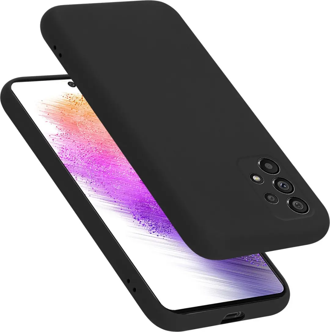Cadorabo Hoesje geschikt voor Samsung Galaxy A73 5G in LIQUID ZWART