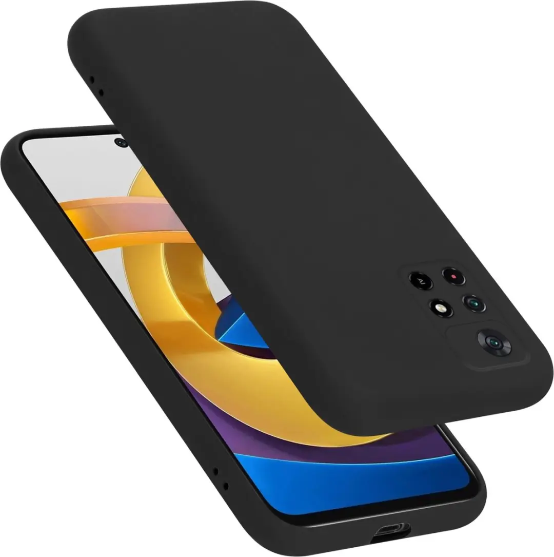 Cadorabo Hoesje geschikt voor Xiaomi POCO M4 PRO 5G in LIQUID ZWART