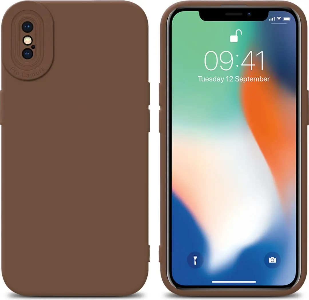 Cadorabo Hoesje geschikt voor Apple iPhone XS MAX in FLUID BRUIN