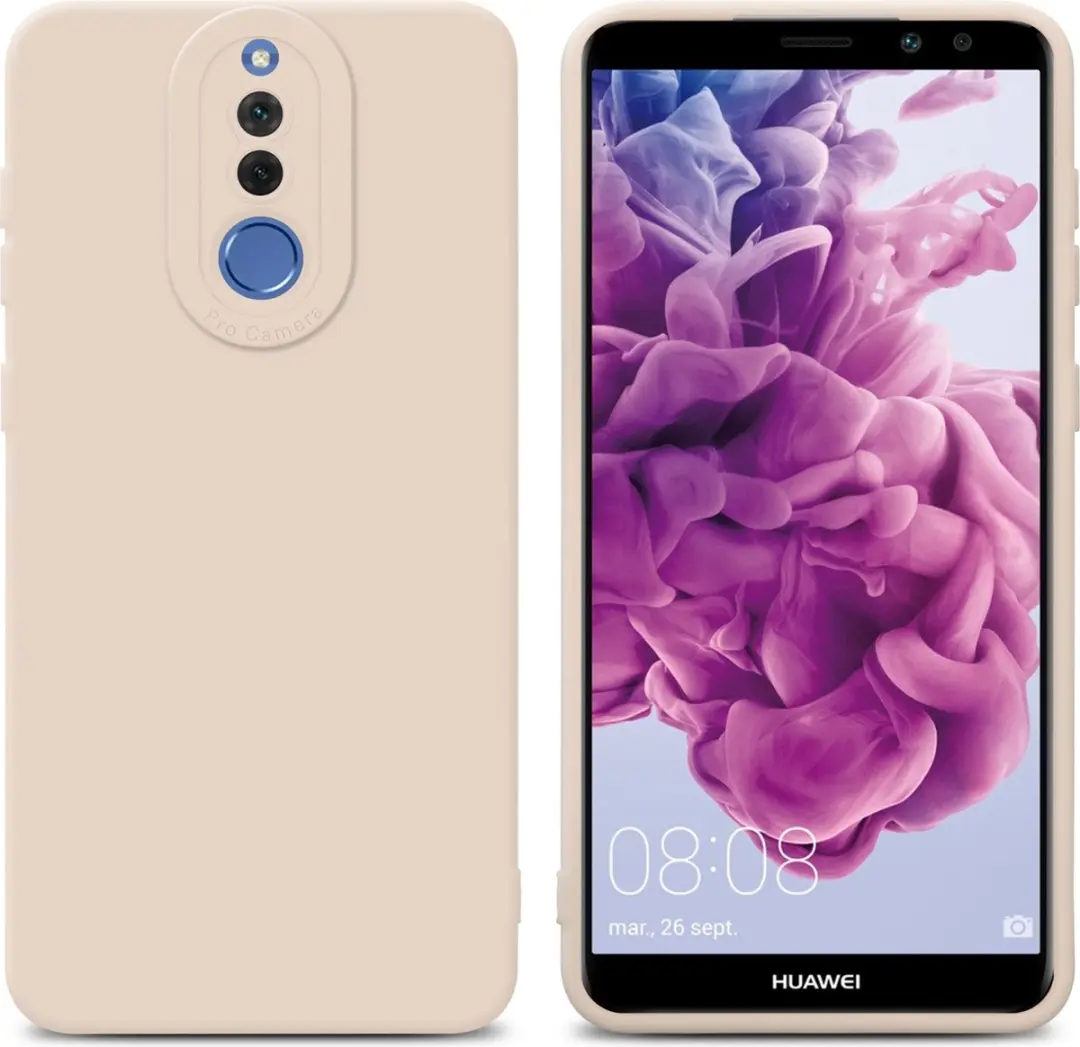 Cadorabo Hoesje geschikt voor Huawei MATE 10 LITE in FLUID CREAM