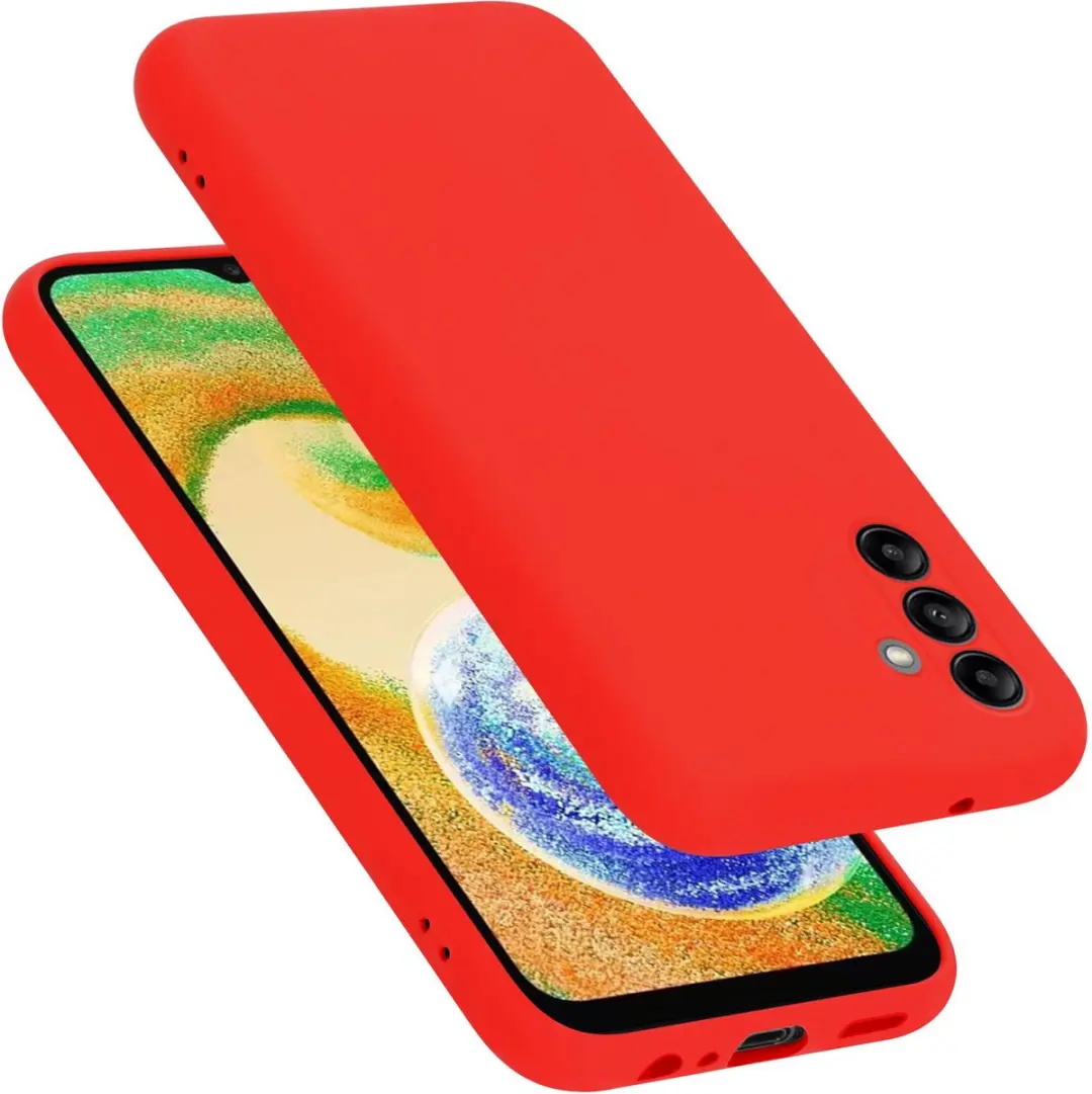 Cadorabo Hoesje geschikt voor Samsung Galaxy A04s in LIQUID ROOD