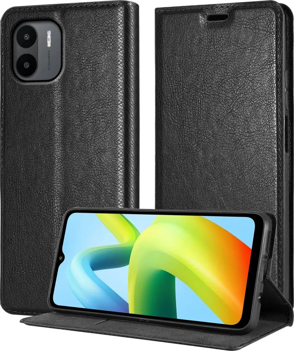 Cadorabo Hoesje geschikt voor Xiaomi RedMi A1 in ZWARTE NACHT
