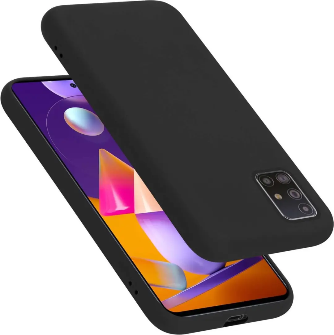 Cadorabo Hoesje geschikt voor Samsung Galaxy M31s in LIQUID ZWART