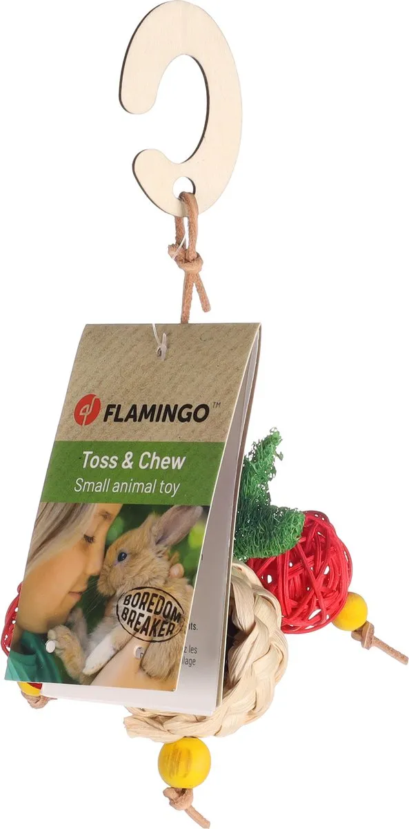 Flamingo Nabur Ks 138606 Speelgoed Knaagdier - 19cm - Meerkleurig