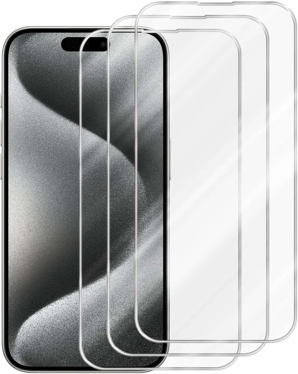Cadorabo 3x Screenprotector geschikt voor Apple iPhone 15 PRO