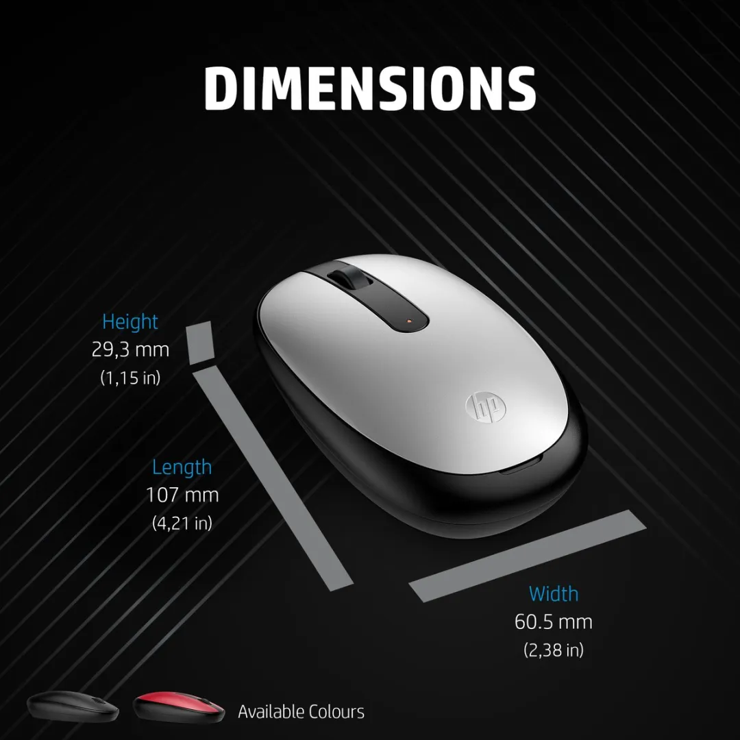 HP 240 PKS BT Mouse - Zwart