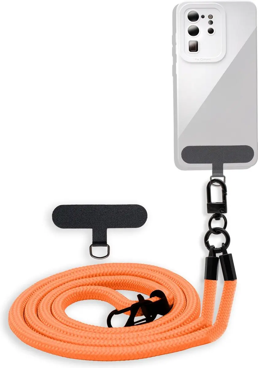 Cadorabo mobiele telefoonketting geschikt voor WIKO VIEW 4 in ORANJE met verstel