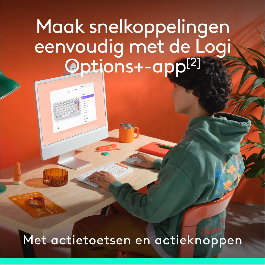 Logitech POP Icon Combo Toetsenbord & Muis - 920-013141 - Gebroken wit