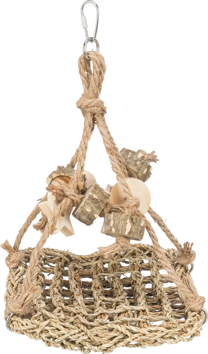 Trixie Vogel Speelgoed Schommel Zeegras 19x19cm