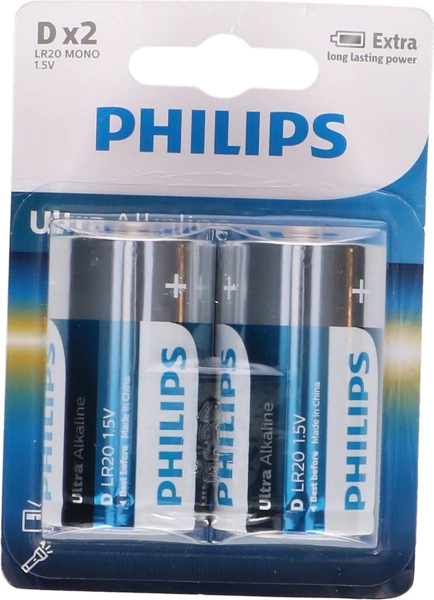 Philips LR20E2B D-Batterijen