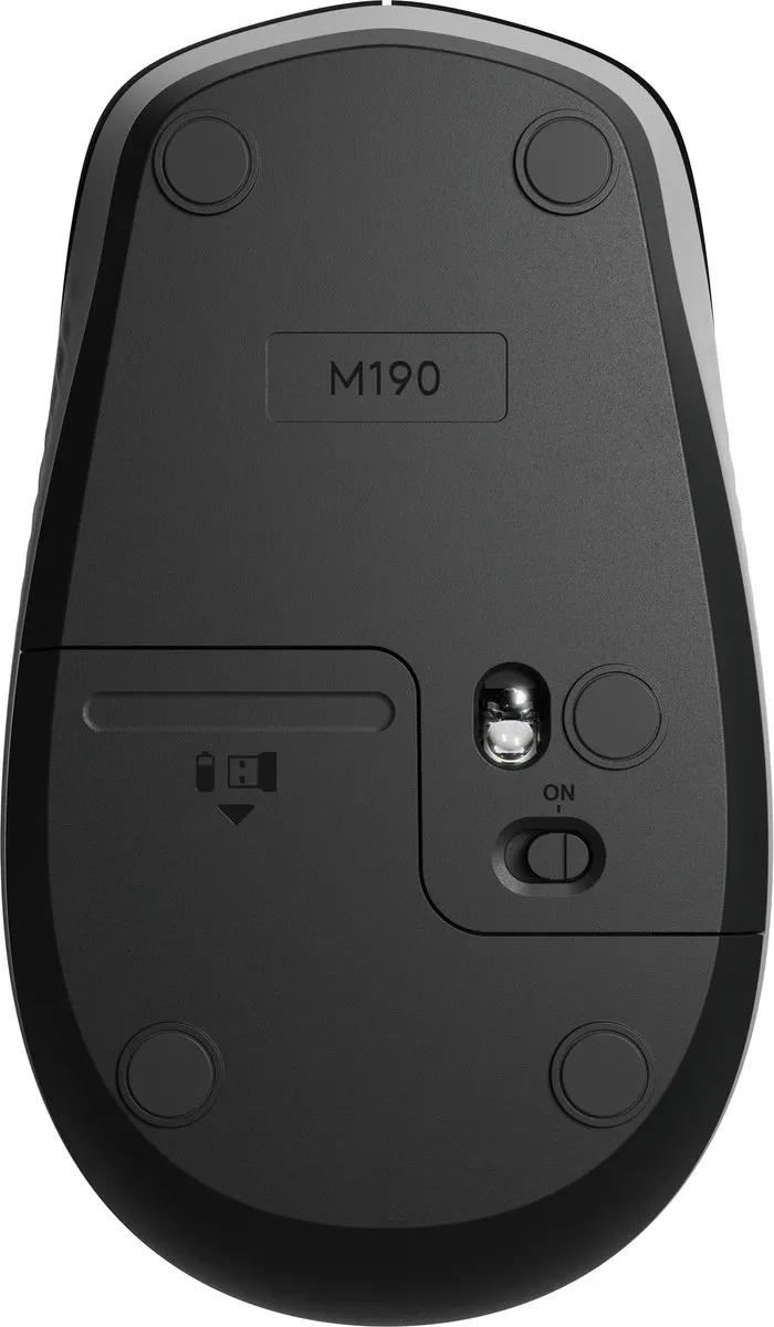 Logitech M190 Draadloze Muis - Zwart/Antraciet