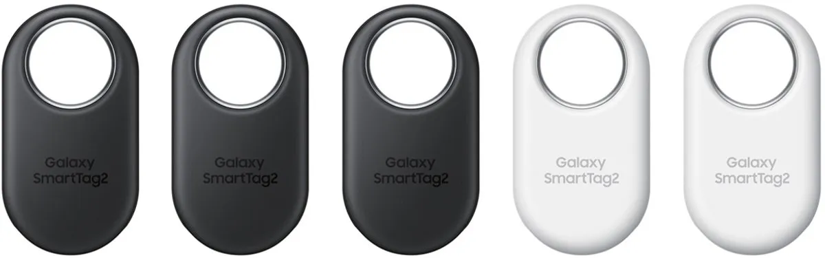 Samsung Galaxy SmartTag 2 Tracker - 5 Stuks (3x Zwart, 2x Wit)