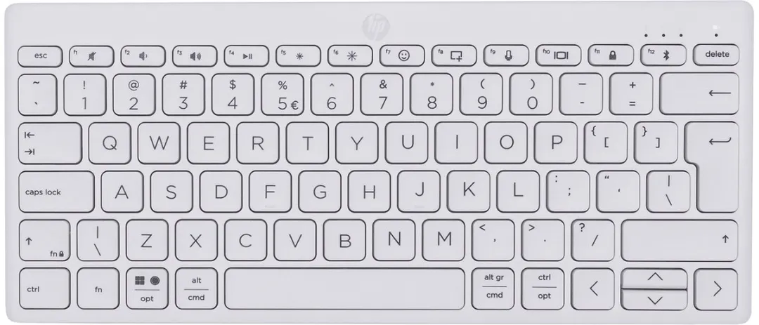 HP 350 Compact Multi-Device Bluetooth Keyboard QWERTY Wit