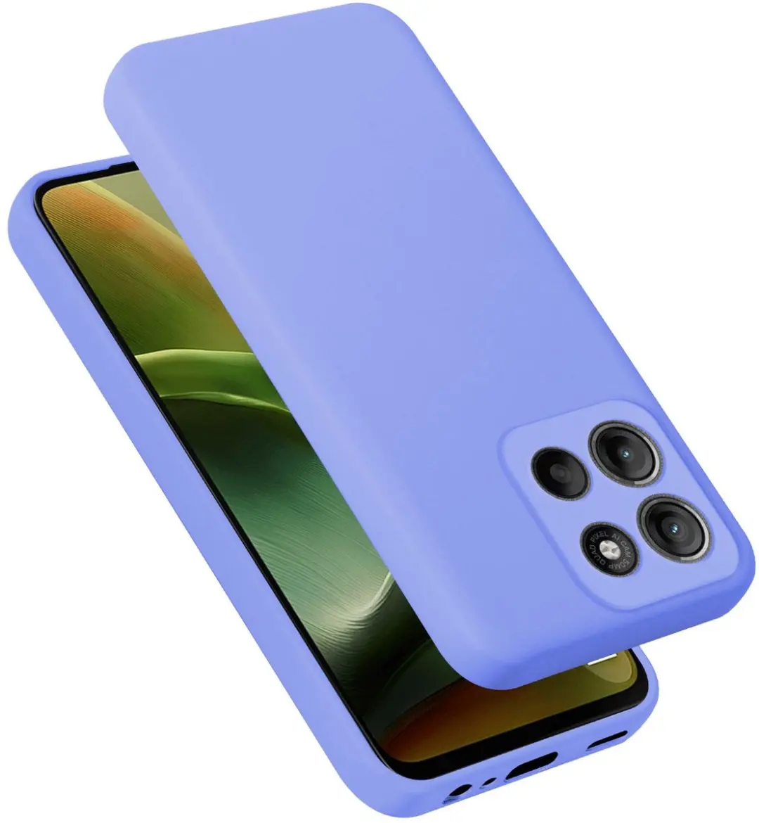 Cadorabo Hoesje geschikt voor Motorola Moto G15 in LIQUID LICHT PAARS