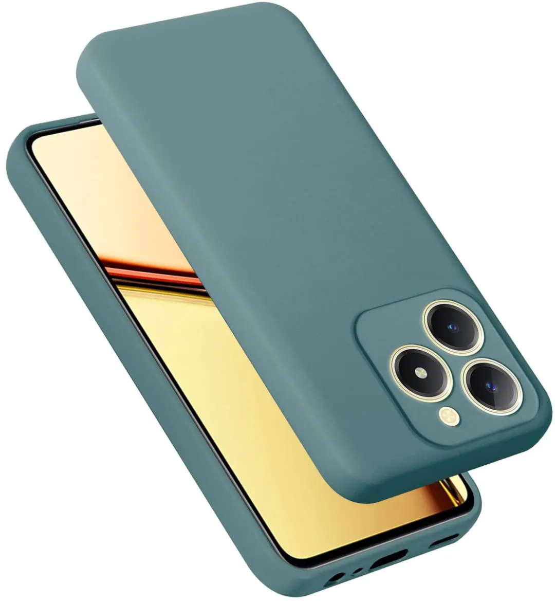 Cadorabo Hoesje geschikt voor Realme C61 / C63 in LIQUID GROEN