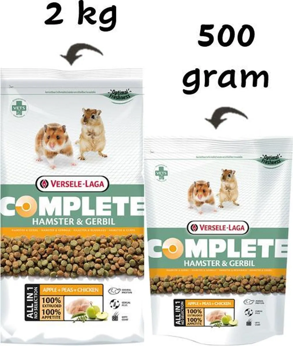 Versele-Laga Complete Hamster & Gerbil 500g - afbeelding 6 van 6