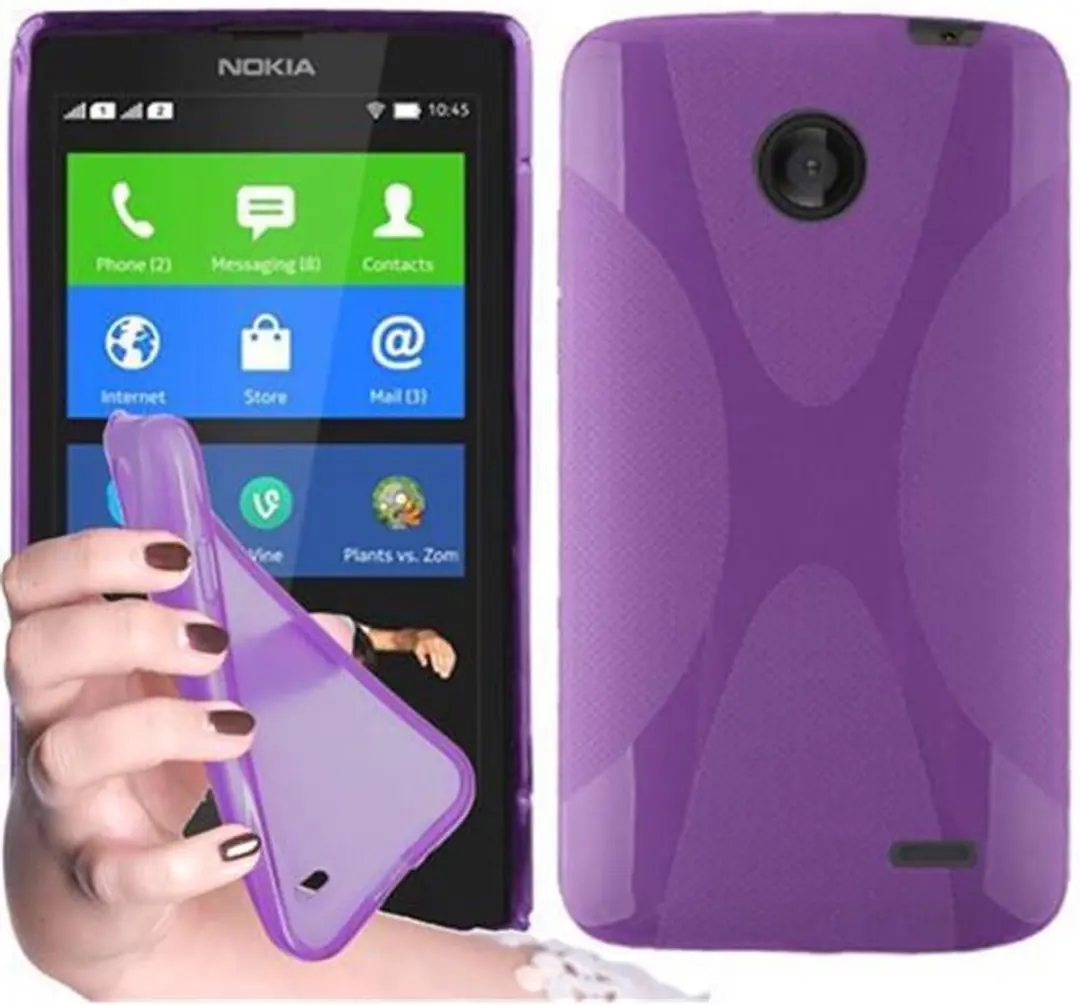 Cadorabo Hoesje geschikt voor Nokia X in LILA VIOLET