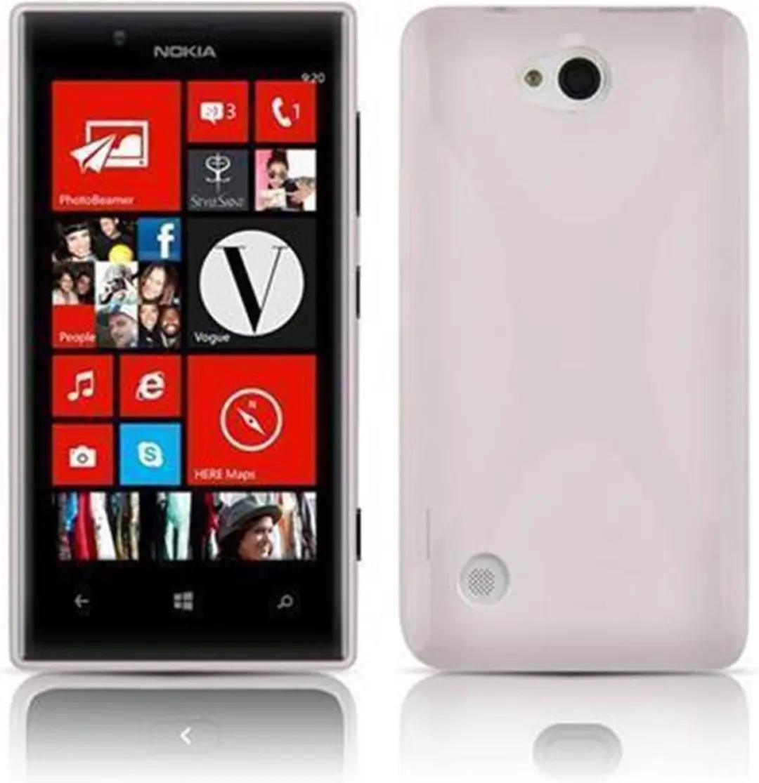 Cadorabo Hoesje geschikt voor Nokia Lumia 720 in MAGNESIUM WIT