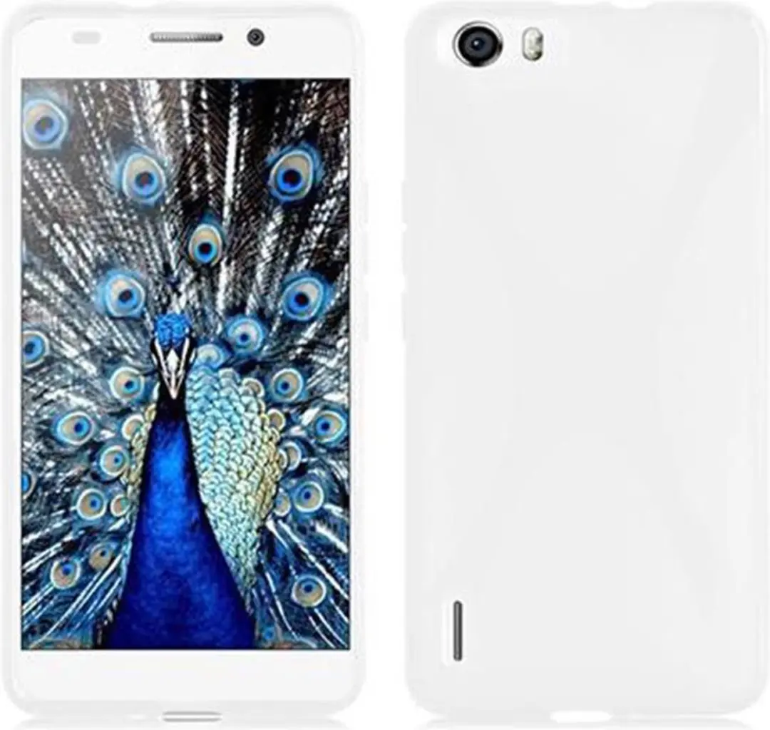 Cadorabo Hoesje geschikt voor Honor 6 PLUS in MAGNESIUM WIT