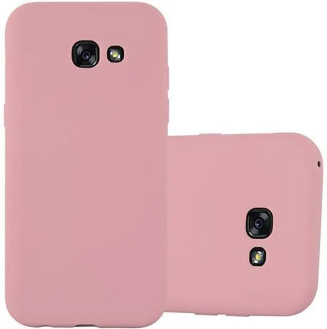 Cadorabo Hoesje geschikt voor Samsung Galaxy A3 2017 in CANDY ROZE