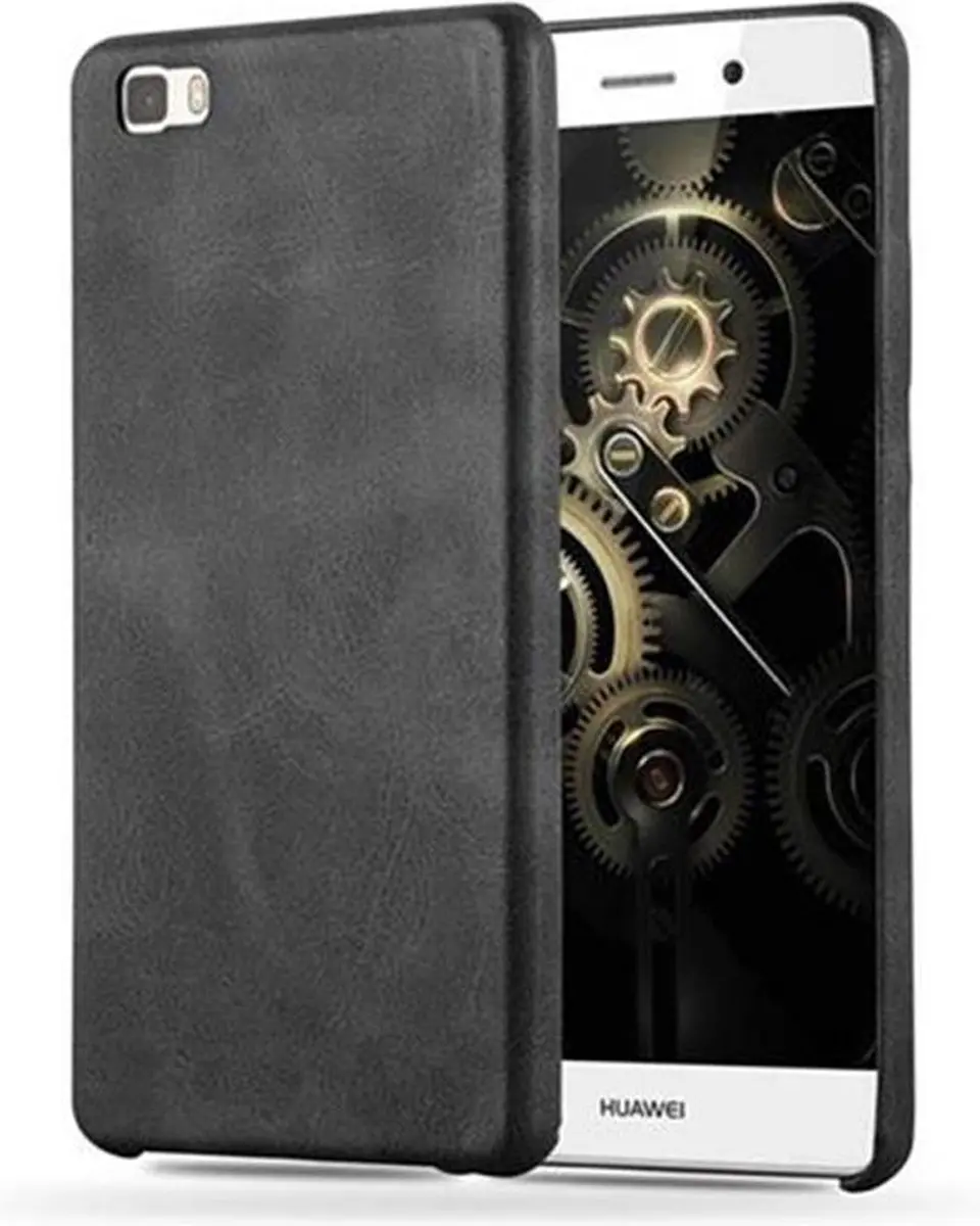 Cadorabo Hoesje geschikt voor Huawei P8 LITE 2015 in VINTAGE ZWART