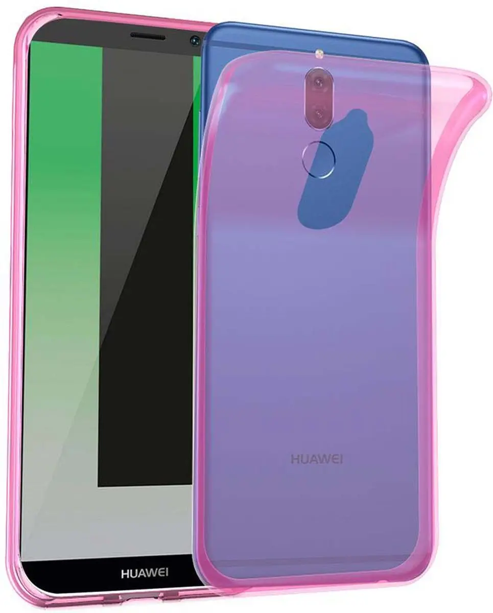 Cadorabo Hoesje geschikt voor Huawei MATE 10 LITE in TRANSPARANT ROZE