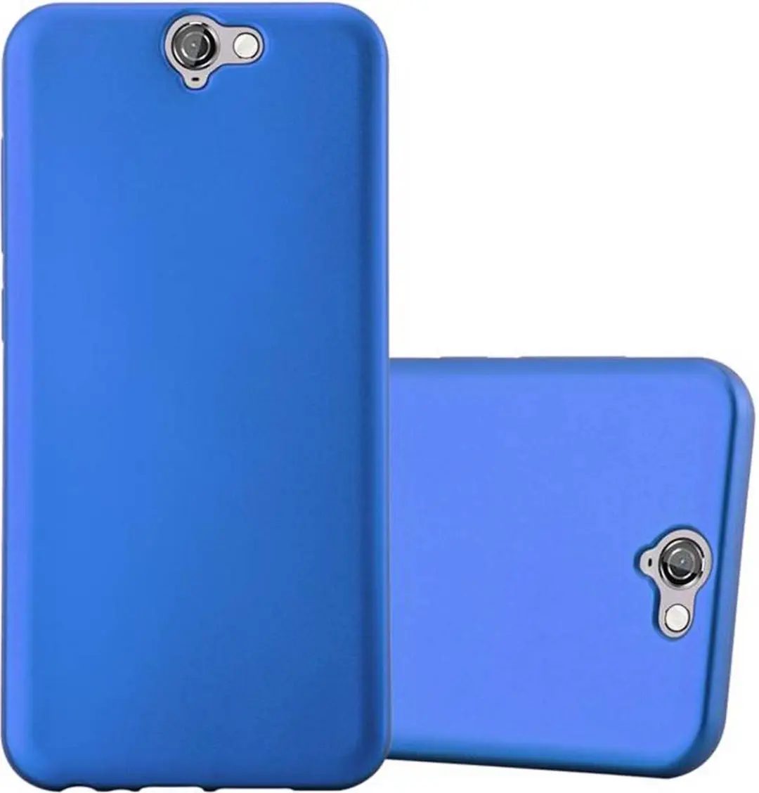 Cadorabo Hoesje geschikt voor HTC ONE A9 in METAAL BLAUW