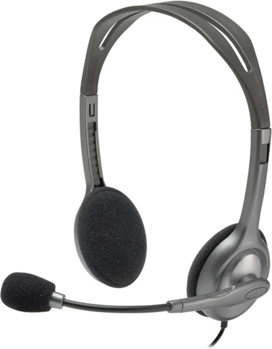 Logitech H111 Headset - Noise Cancelling Microfoon - Zwart