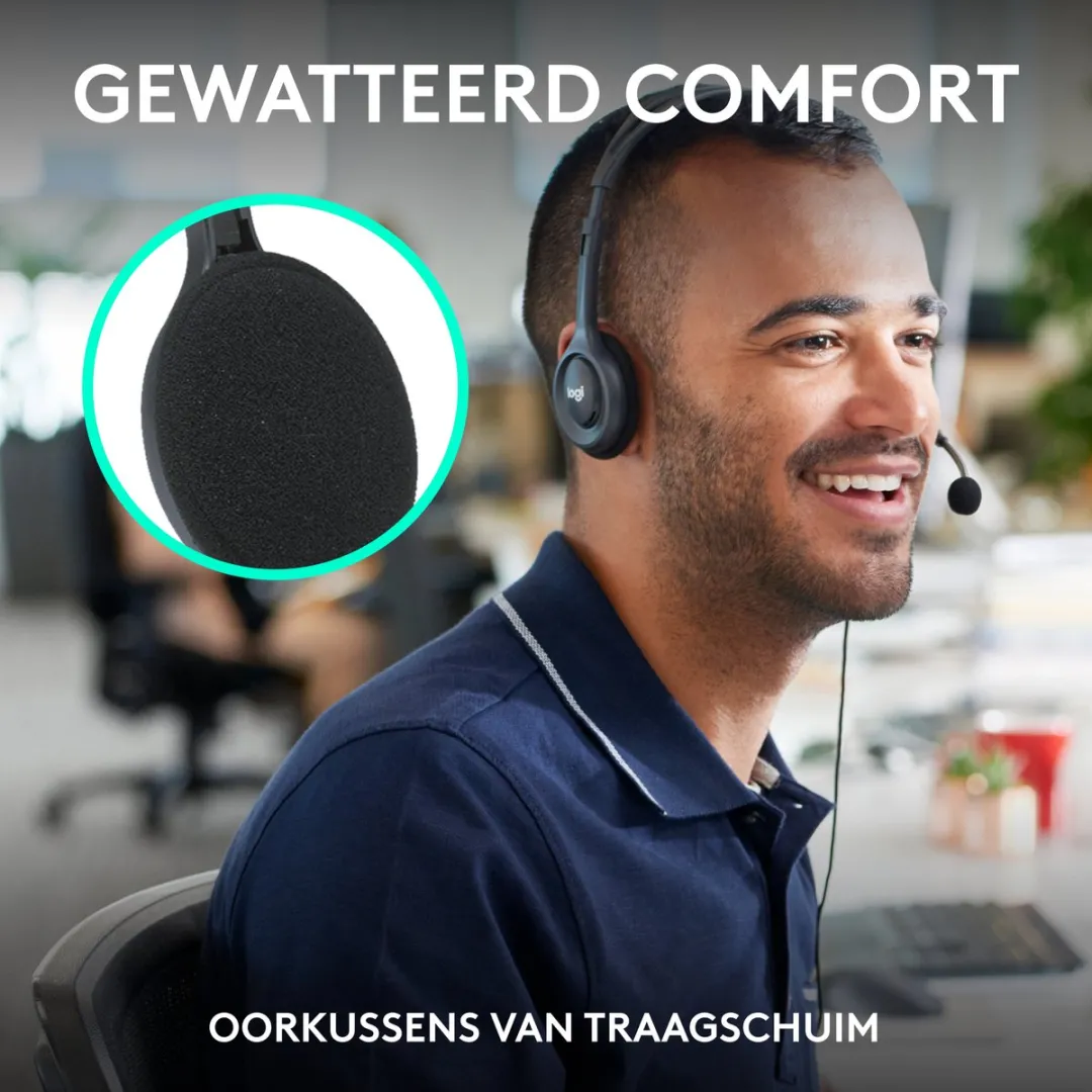 Logitech H111 Headset - Noise Cancelling Microfoon - Zwart - afbeelding 6 van 6