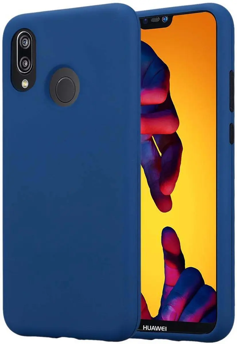 Cadorabo Hoesje geschikt voor Huawei P20 LITE 2018 / NOVA 3E in Donker Blauw