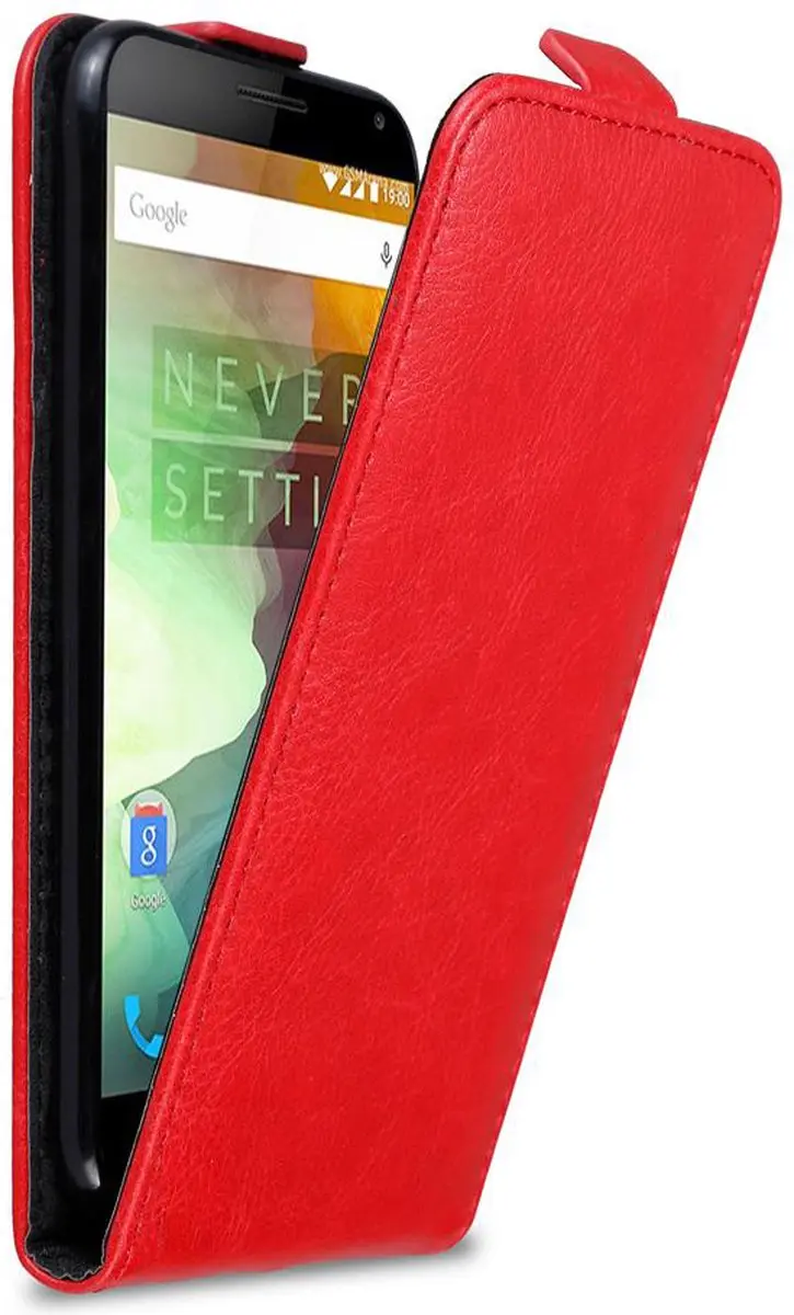 Cadorabo Hoesje geschikt voor OnePlus 2 in APPEL ROOD