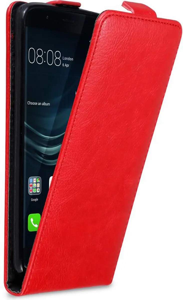 Cadorabo Hoesje geschikt voor Huawei P9 PLUS in APPEL ROOD