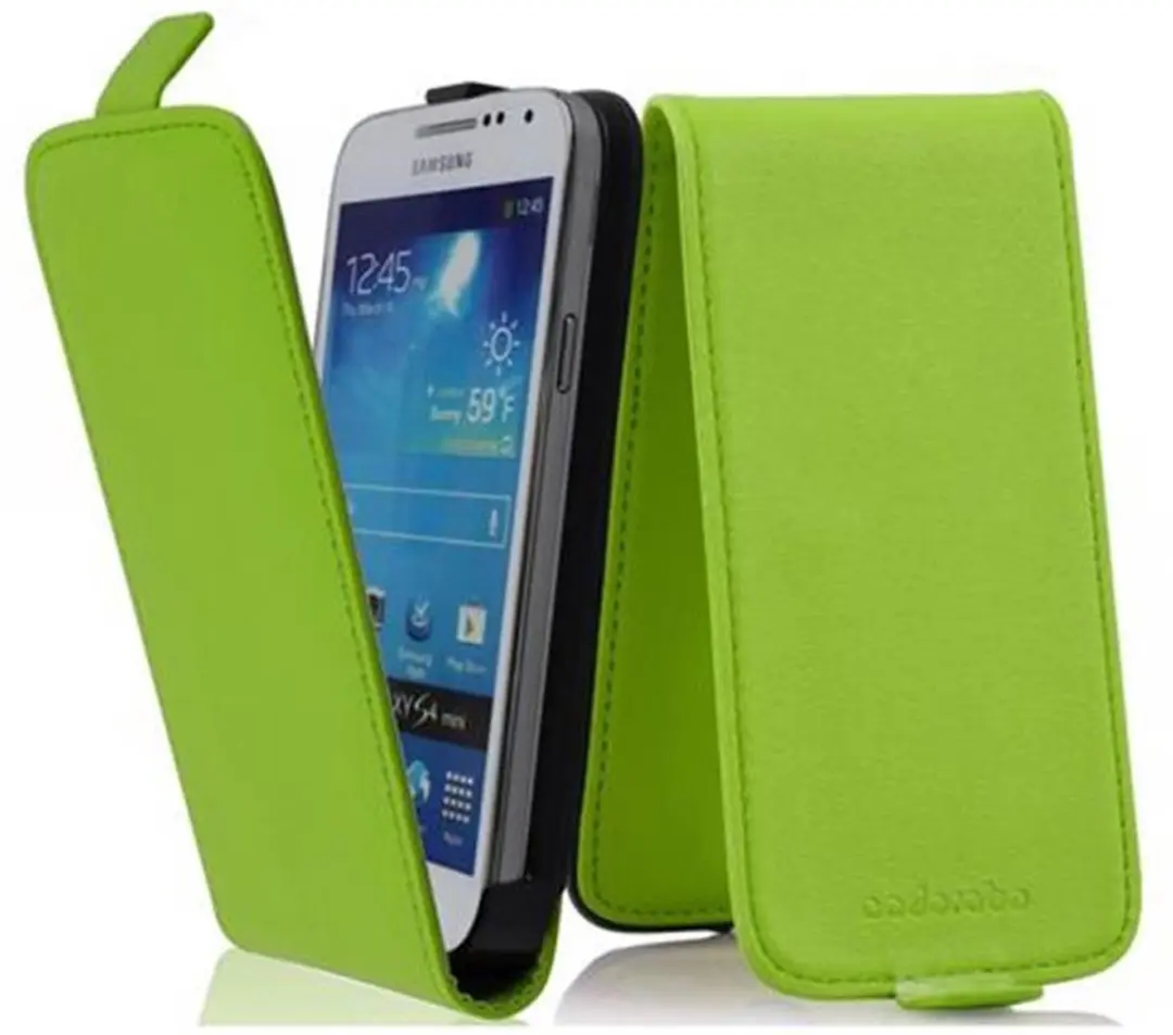 Cadorabo Hoesje geschikt voor Samsung Galaxy S4 MINI in VERGIF GROEN