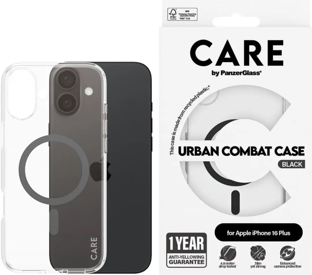 PanzerGlass CARE Urban Combat Hoesje iPhone 16 Plus - Blauw - afbeelding 3 van 6