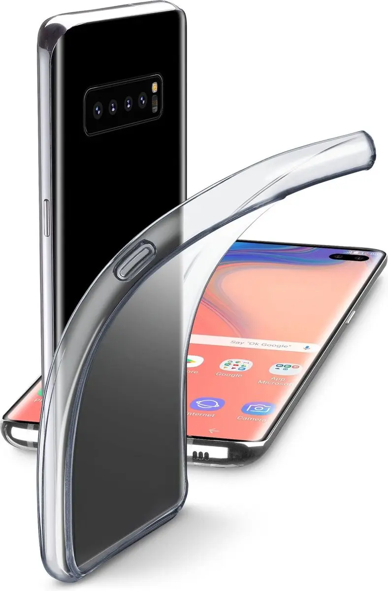 Cellularline Fine FINECGALS10PLT Smartphonehoes - Transparant - afbeelding 2 van 6