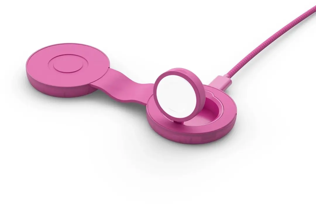 Twelve South ButterFly SE 2-in-1 Qi2.2 draadloze oplader - 25W - Roze - afbeelding 4 van 5