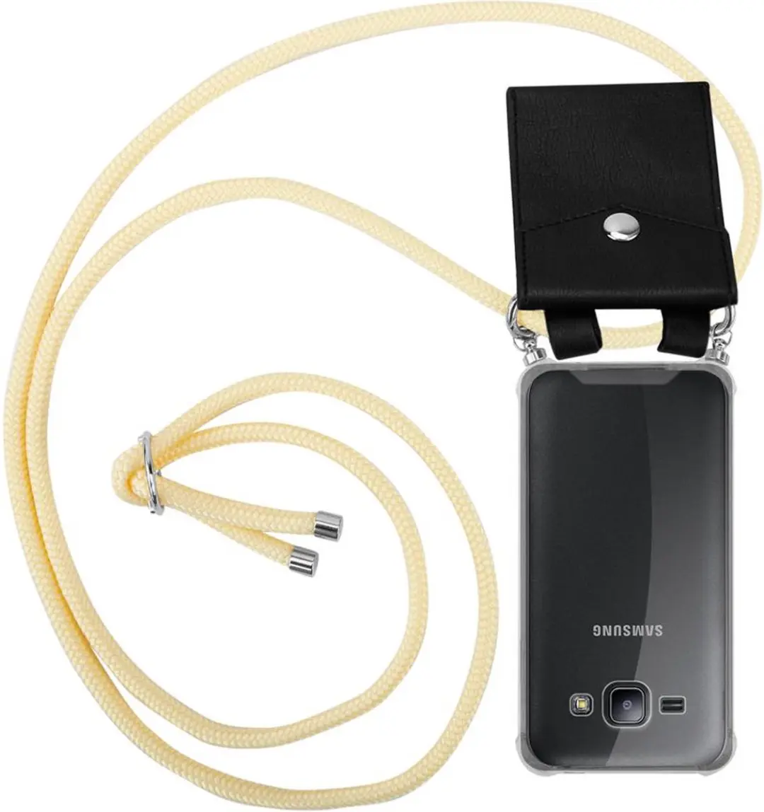 Cadorabo Hoesje geschikt voor Samsung Galaxy J1 2015 in ROOM BEIGE