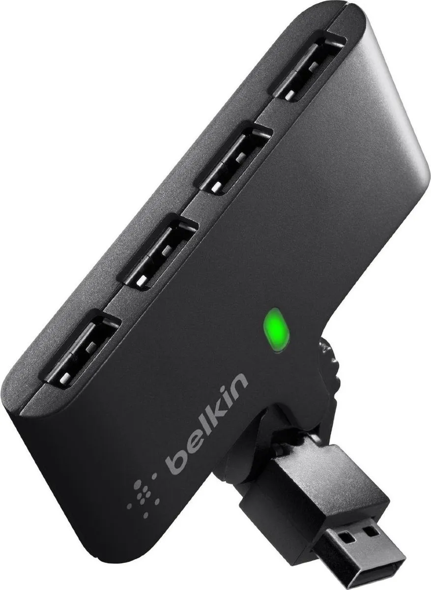 Belkin F4U056CW USB 2.0 Hub 4-Port - Zwart