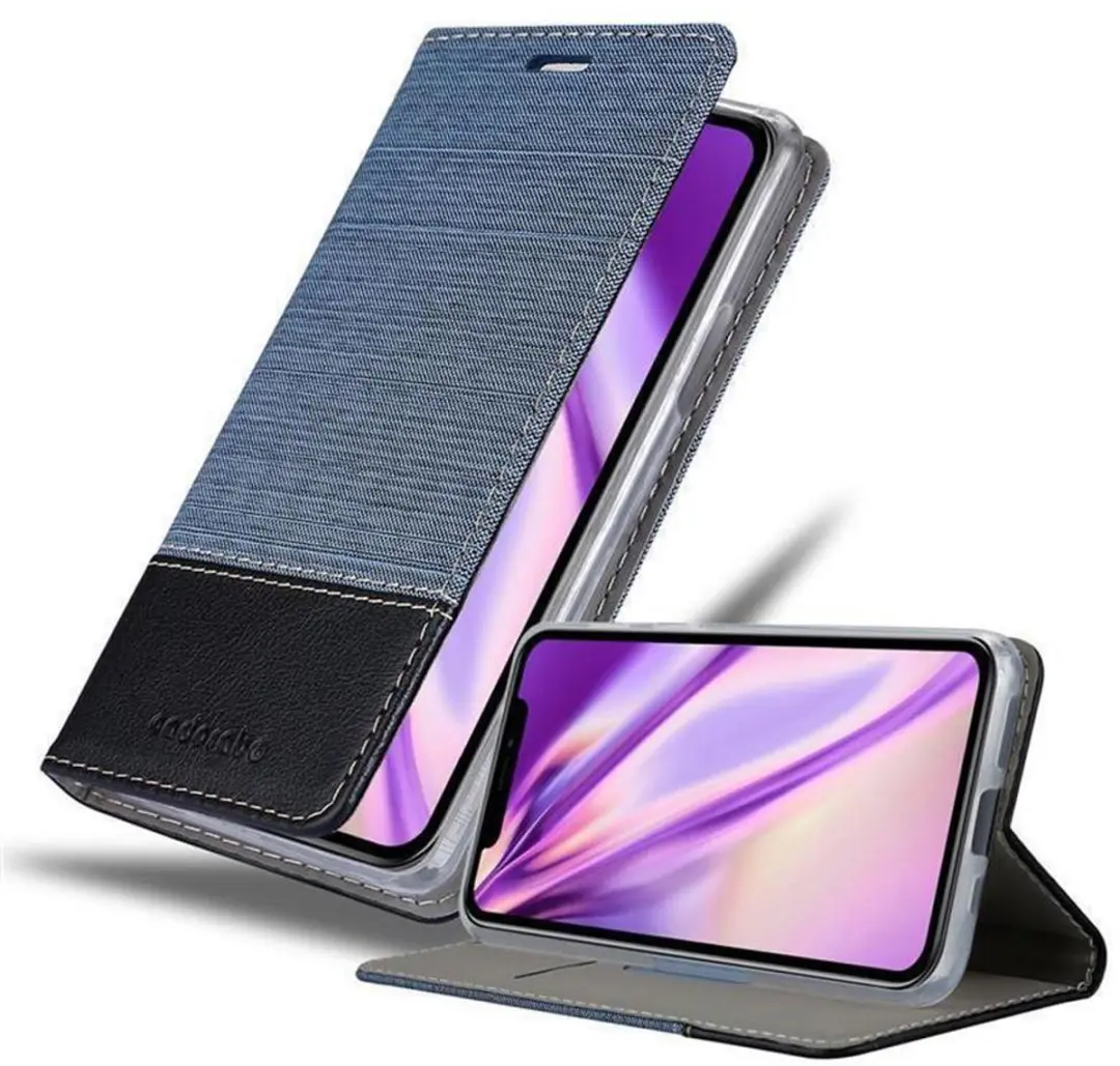 Cadorabo Hoesje geschikt voor Apple iPhone 11 PRO in DONKERBLAUW ZWART