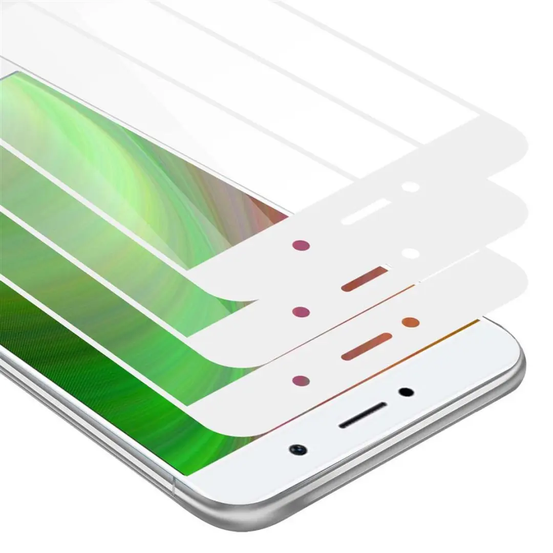 Cadorabo 3x Screenprotector geschikt voor Huawei Enjoy 7 PLUS Volledig scherm pa