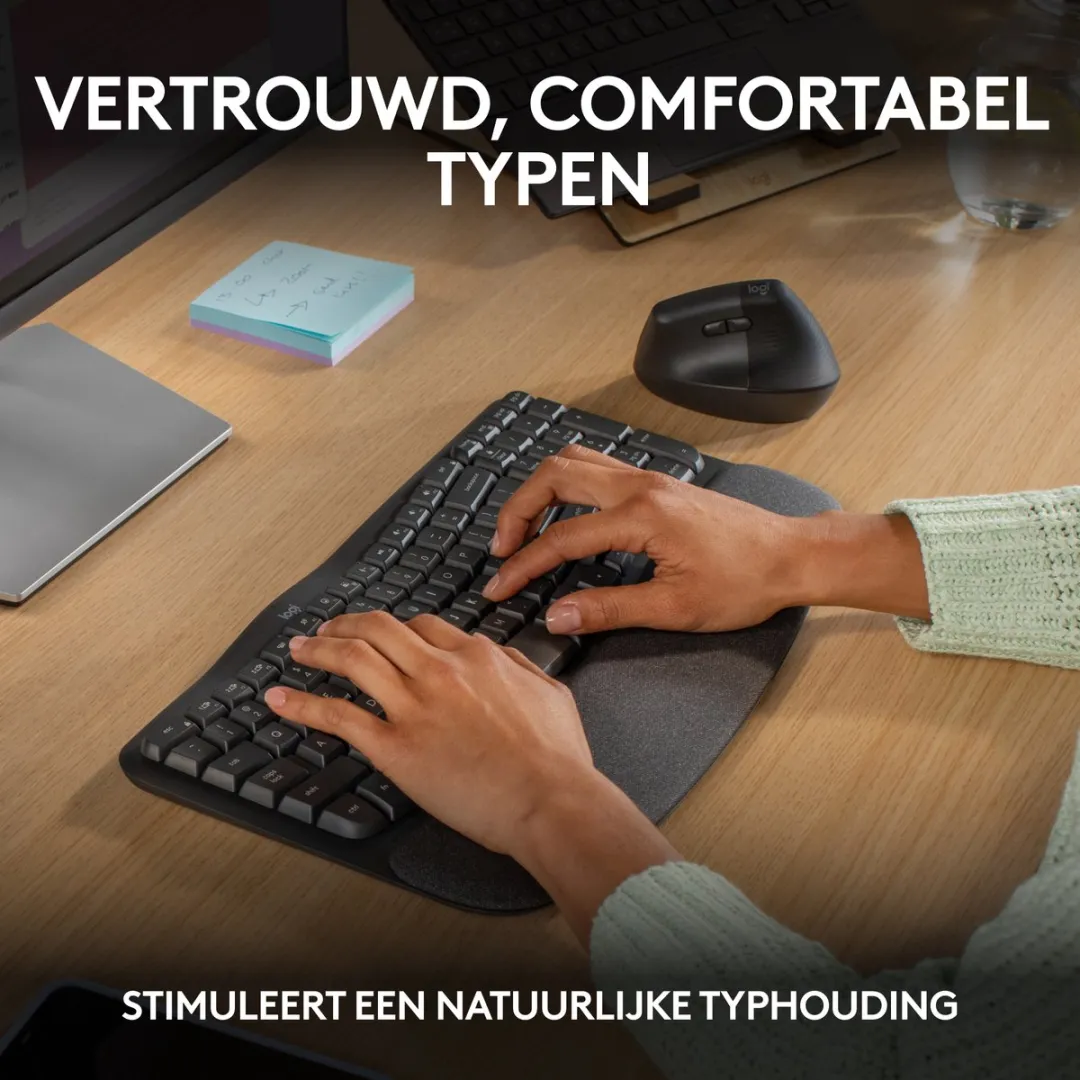 Logitech Wave Keys Draadloos Toetsenbord 920-012304 - Grafiet