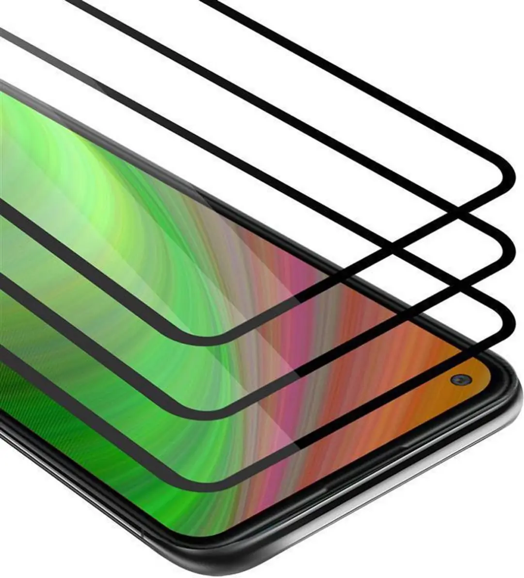 Cadorabo 3x Screenprotector geschikt voor Oppo FIND X2 Volledig scherm pantserfo