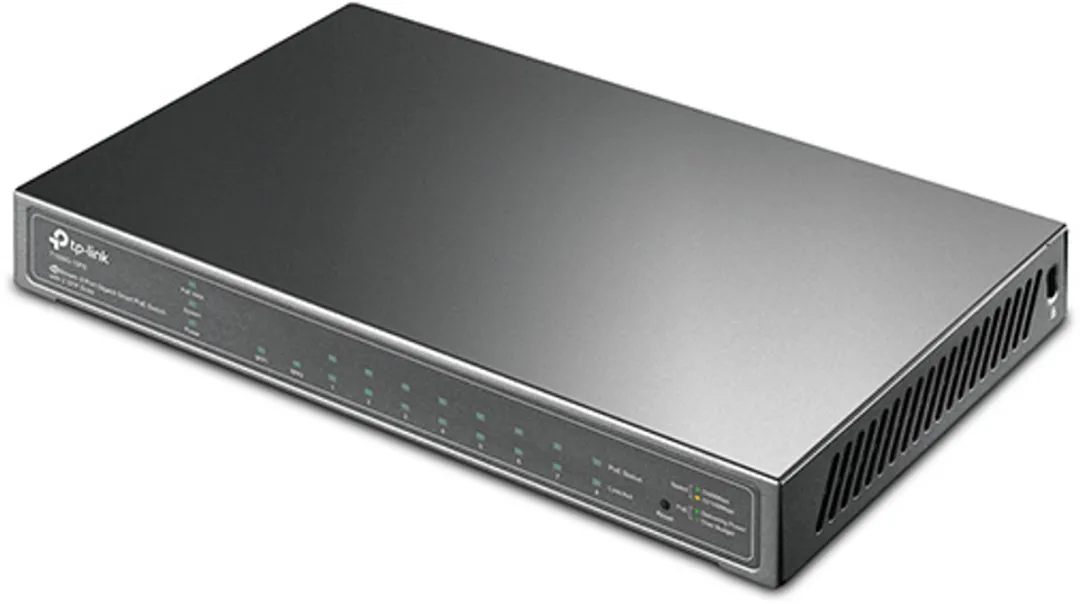 TP-Link T1500G-10PS 8-Port PoE Smart Switch - Zwart - afbeelding 3 van 3