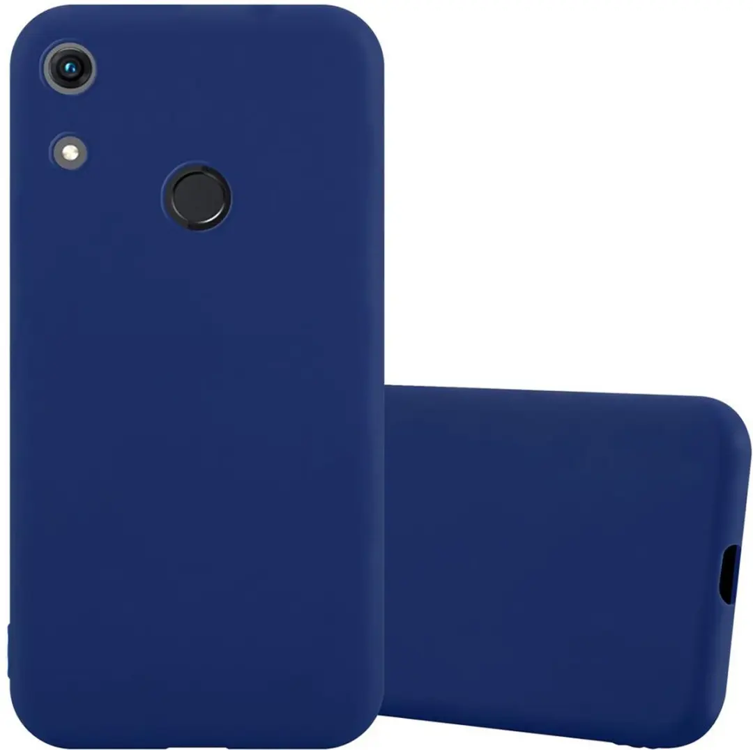 Cadorabo Hoesje geschikt voor Honor 8A in CANDY DONKER BLAUW - Beschermhoes gemaakt van flexibel TPU silicone Case Cover