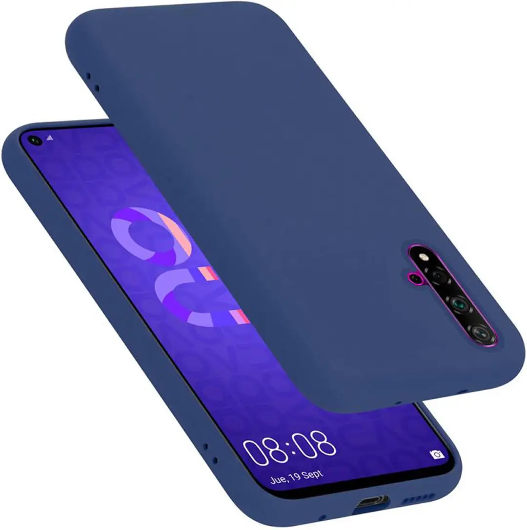 Cadorabo Hoesje geschikt voor Honor 20 / 20S / Huawei NOVA 5T in LIQUID BLAUW