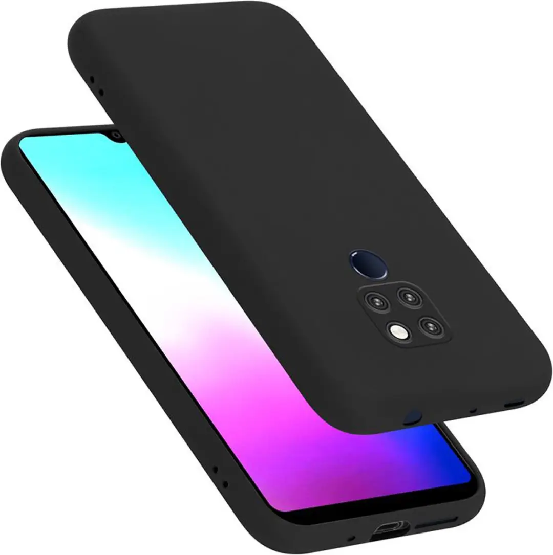 Cadorabo Hoesje geschikt voor Huawei MATE 20 in LIQUID ZWART