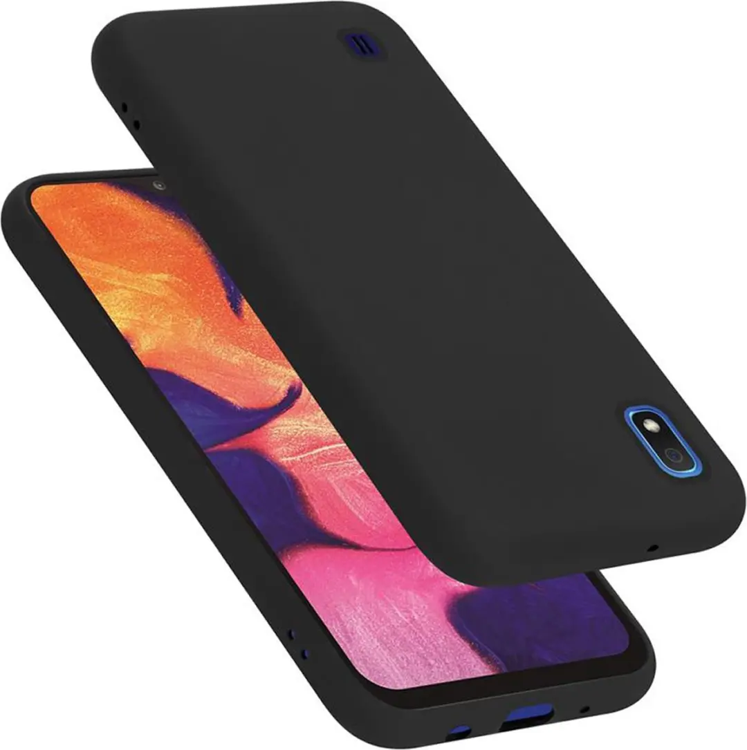 Cadorabo Hoesje geschikt voor Samsung Galaxy A10 / M10 in LIQUID ZWART