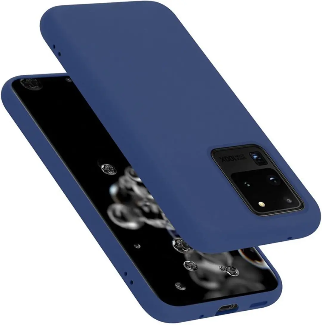 Cadorabo Hoesje geschikt voor Samsung Galaxy S20 ULTRA in LIQUID BLAUW